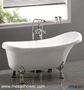 Oval Cloth-Marda Slipper Bath akriliku, abjad, 67 ''