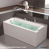 Sempliċi Design Style Moderna Hot Corner Whirlpool Jetted Bathroom Tub akriliku għall-Bejgħ